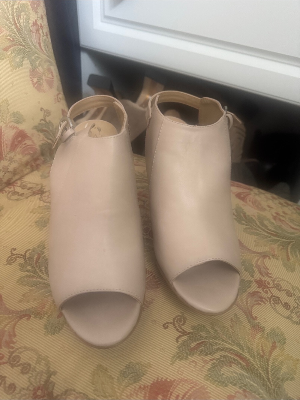 Naturalizer Taupe Open-Toe Slingback Mules